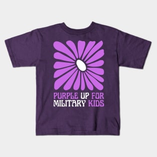 PURPLE UP FOR MILITARY KIDS Kids T-Shirt